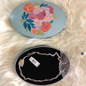 Fossil 925 pure silver necklace